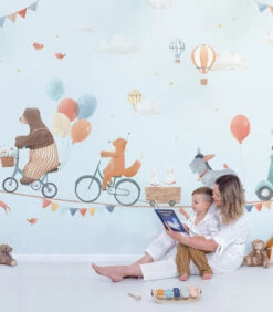 GENTLE FRIENDS Behang Wanddecoratie - Dieren En Ballonnen -Dagelijkse Boodschappen Winkel 99a420d825c14a38b4b32c37edd7a2bd