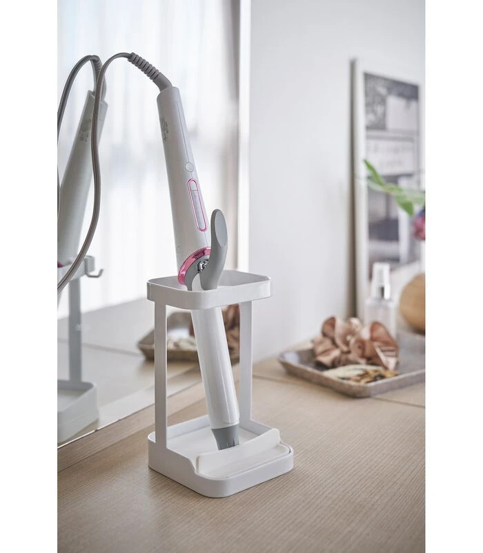 Yamazaki Hair Iron Stand - Tower - White 4 Yamazaki Hair Iron Stand - Tower - White - Afbeelding 4
