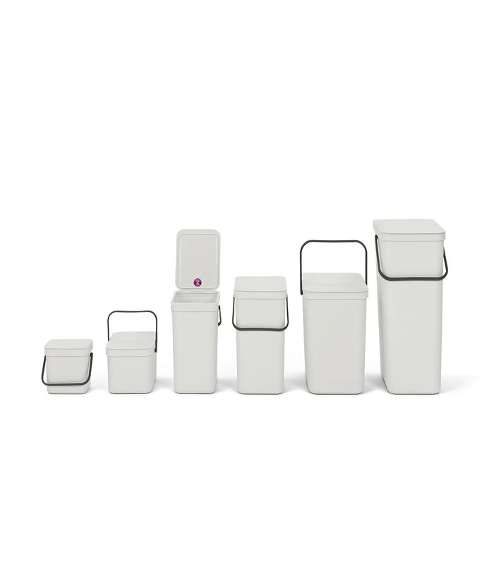 Brabantia Sort & Go Afvalemmer, 40 Liter - Light Grey 4 Brabantia Sort & Go Afvalemmer, 40 Liter - Light Grey - Afbeelding 4