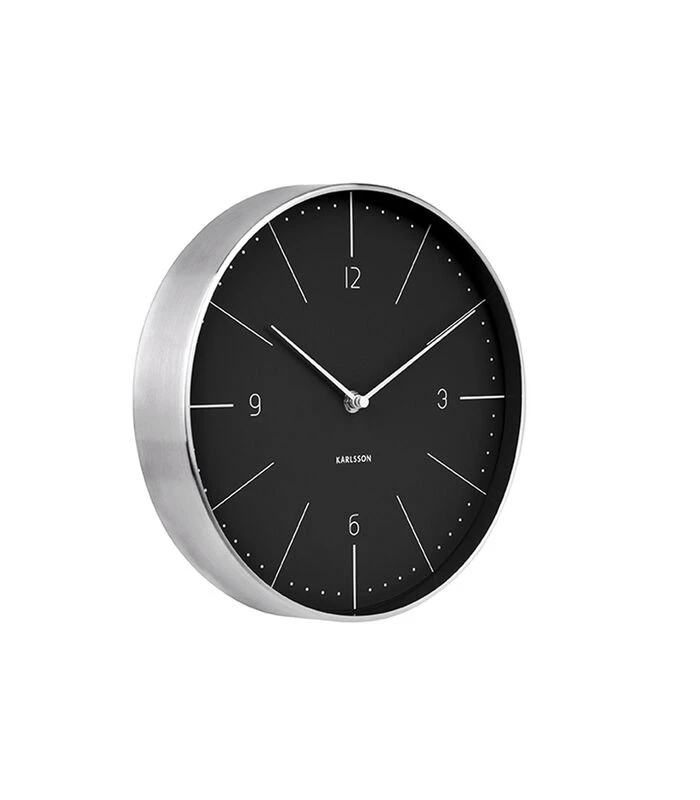 Karlsson Wandklok Normann Numbers - Zwart - Ø27,5cm 2 Karlsson Wandklok Normann Numbers - Zwart - Ø27,5cm - Afbeelding 2