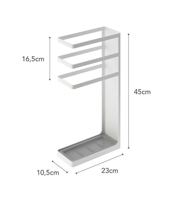 Yamazaki Geometric Umbrella Stand - Layer - White 3 Yamazaki Geometric Umbrella Stand - Layer - White - Afbeelding 3