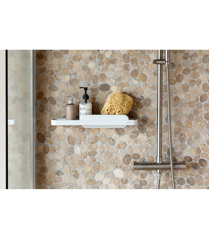 Brabantia MindSet Doucheplanchet Met Wisser - White 4 Brabantia MindSet Doucheplanchet Met Wisser - White - Afbeelding 4