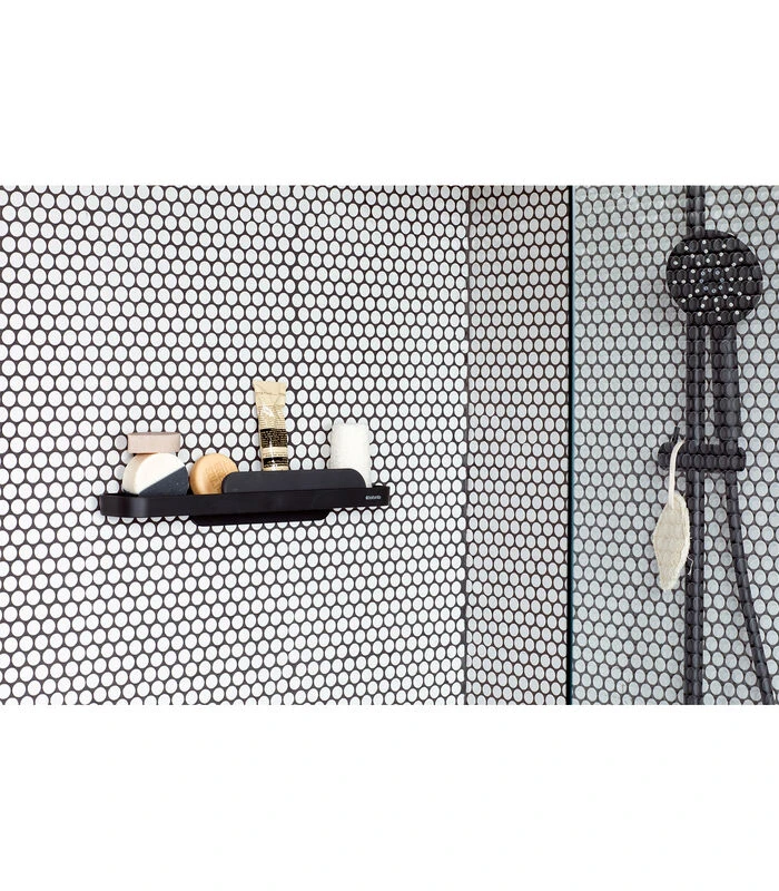 Brabantia MindSet Doucheplanchet Met Wisser - Dark Grey 4 Brabantia MindSet Doucheplanchet Met Wisser - Dark Grey - Afbeelding 4