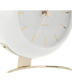 Karlsson Tafelklok Globe - Wit - 21x24,5x14cm -Dagelijkse Boodschappen Winkel a294f50237a6405da276b4fe98285f42
