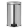 Brabantia NewIcon Prullenbak - 20 L - Matt Steel