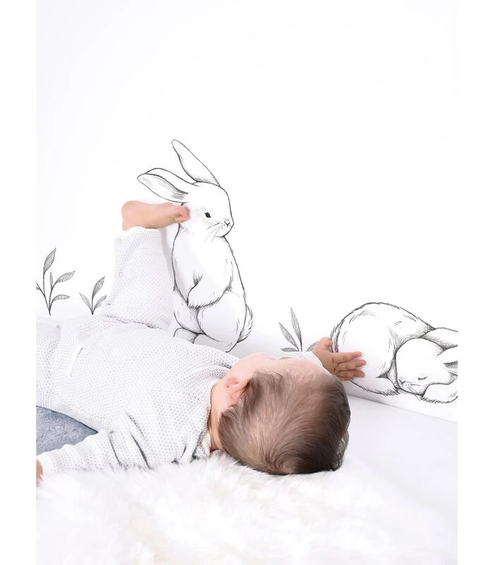 Muursticker Kinderkamer - Konijnen 3 Muursticker Kinderkamer - Konijnen - Afbeelding 3