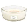 WoodWick Kaars White Teak Ellipse