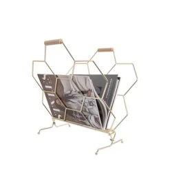 PRESENT TIME Tijdschriftenrek Honeycomb - Verguld - 40x33x45cm 6 PRESENT TIME Tijdschriftenrek Honeycomb - Verguld - 40x33x45cm -Dagelijkse Boodschappen Winkel a5a5ac73b2d6404db9ccede5fc63f052