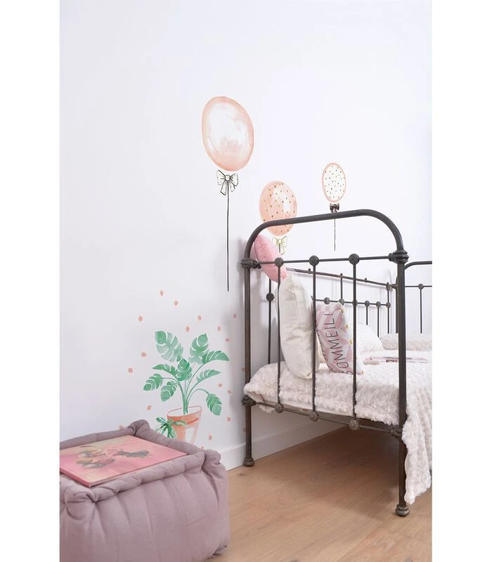 Muursticker Kinderkamer - Flamingo Ballon 2 Muursticker Kinderkamer - Flamingo Ballon - Afbeelding 2
