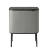 Brabantia Bo Touch Bin, 36L - Mineral Concrete Grey