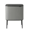Brabantia Bo Touch Bin, 3 X 11L - Mineral Concrete Grey