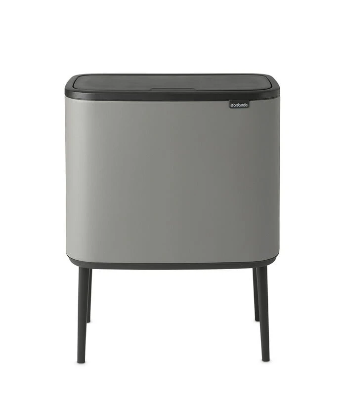Brabantia Bo Touch Bin, 3 X 11L - Mineral Concrete Grey 1 Brabantia Bo Touch Bin, 3 X 11L - Mineral Concrete Grey
