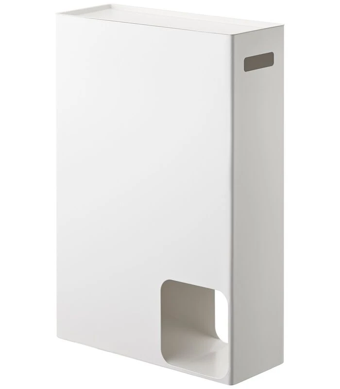 Yamazaki Toilet Paper Stocker - Plate - White 1 Yamazaki Toilet Paper Stocker - Plate - White