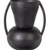 Exclusive Siep Vaas - Metaal - Zwart - 44x35x30
