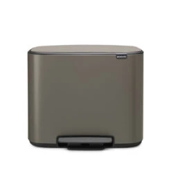 Brabantia Bo Pedaalemmer, 2 Binnenemmers, 11 + 23 Liter -Platinum