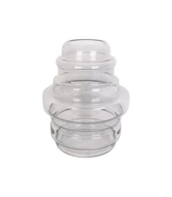 PRESENT TIME Vaas Distinct - Large - Glas Donkergrijs - Ø25x30cm