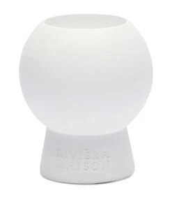 Waxinelichthouder Rond, Theelichthouder - Oriental Pearl - Mat Wit