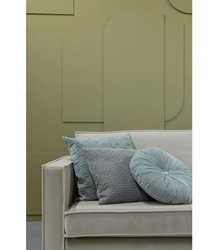BePureHome Halo Kussen - Katoen - Pale Green - 45x45 2 BePureHome Halo Kussen - Katoen - Pale Green - 45x45 - Afbeelding 2