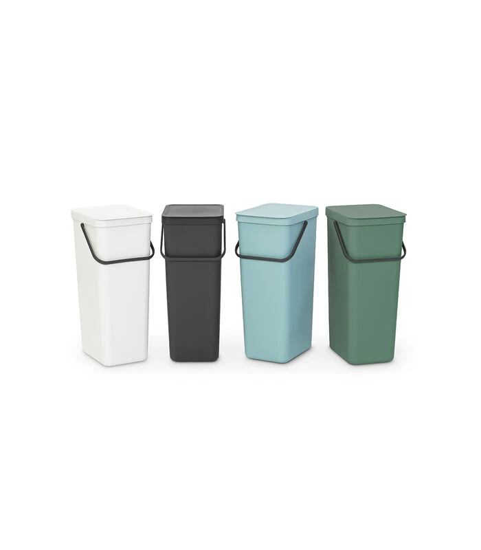 Brabantia Sort & Go Afvalemmer, 40 Liter - Mint 4 Brabantia Sort & Go Afvalemmer, 40 Liter - Mint - Afbeelding 4