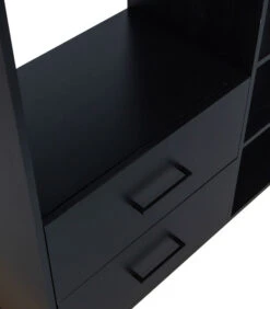 WOOOD Vakkenkast Aiko - Grenen - Zwart - 194x110x35 -Dagelijkse Boodschappen Winkel af8f9a23f93c49c3be0364f643059f4c