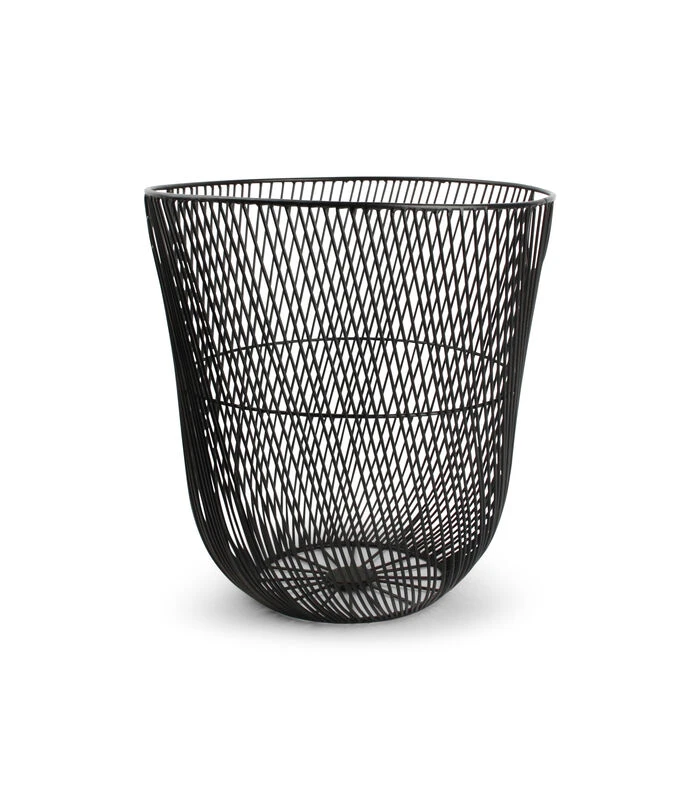 Draadmand 34xH35cm Zwart Twisted Iris 2 Draadmand 34xH35cm Zwart Twisted Iris - Afbeelding 2