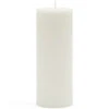 Kaarsen - Pillar Candle ECO Off-white 10x10 - Wit - Set Van 2 Stuks