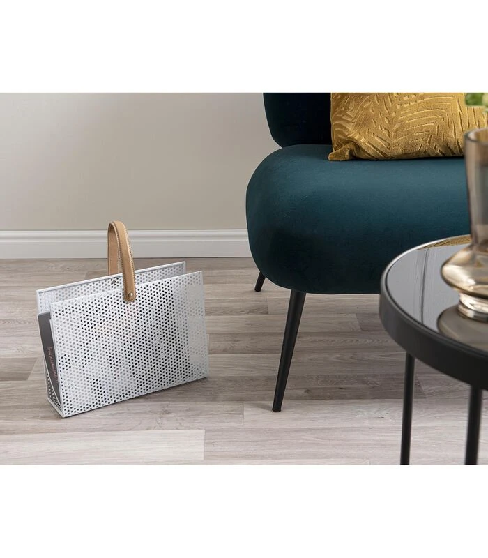 PRESENT TIME Tijdschriftenrek Perky Mesh - IJzer Wit - 30x33x9cm 2 PRESENT TIME Tijdschriftenrek Perky Mesh - IJzer Wit - 30x33x9cm - Afbeelding 2