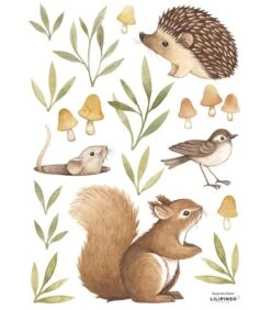 Muursticker Kinderkamer - Dieren Van Het Bos