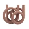 PRESENT TIME Kandelaar Rings - Terracotta Oranje - 38x14,5x30 Cm