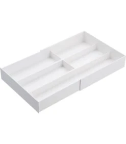 Yamazaki Extendable Drawer Organizer With Slide - Tower - White -Dagelijkse Boodschappen Winkel b36819d1fa154fee908fcbddd0692589