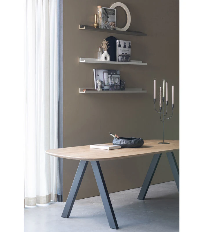 Kent Kandelaar - Metaal - Zwart - 57x26x26 2 Kent Kandelaar - Metaal - Zwart - 57x26x26 - Afbeelding 2