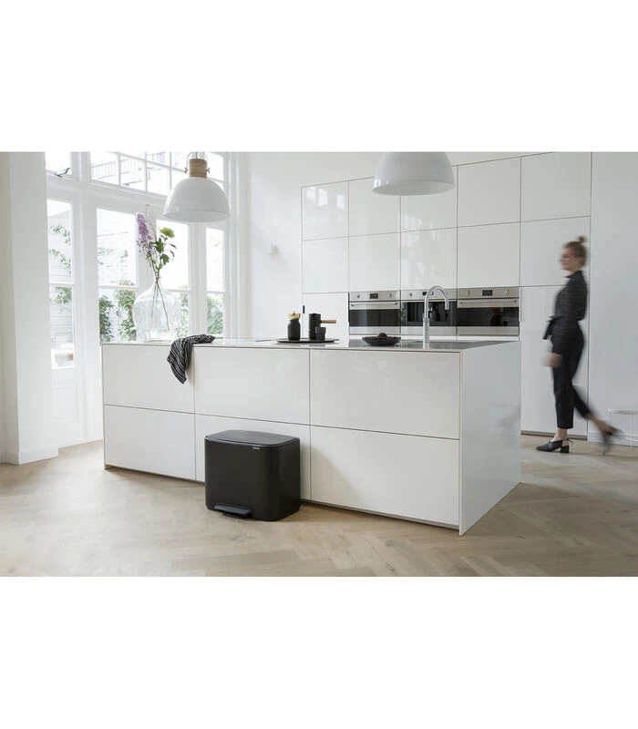 Brabantia Bo Pedaalemmer, 2 Binnenemmers, 11 + 23 L - Matt Black 4 Brabantia Bo Pedaalemmer, 2 Binnenemmers, 11 + 23 L - Matt Black - Afbeelding 4