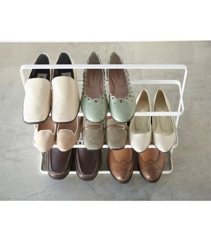 Yamazaki Shoe Rack Wide - Tower - White 3 Yamazaki Shoe Rack Wide - Tower - White - Afbeelding 3