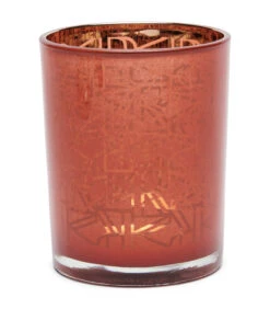 Waxinelichthouder Glas, Theelichthouder Patroon - Linquenda - Rood