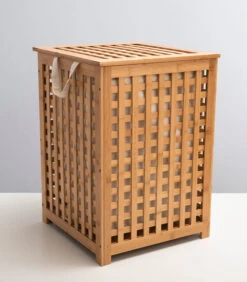 Wasmand Bamboe 58x40 Cm Naturel