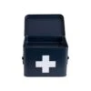 PRESENT TIME Medicijnkist - Medium - Metaal Mat Donkerblauw - 21,5x15,5x16cm