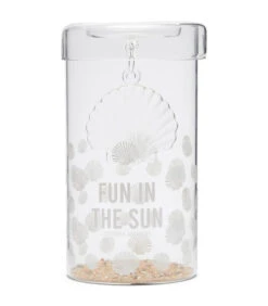 Kaarsenhouder Glas, Hervulbaar Schelp - Fun In The Sun - Transparant