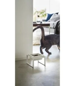 Yamazaki Pet Food Bowl Stand Single - Tower - White -Dagelijkse Boodschappen Winkel bd279ce5fed64e6a96e2acb58b964a18
