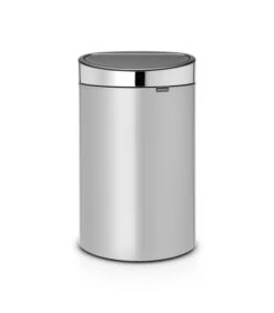 Brabantia Touch Bin New, 40L Metallic Grey / Brilliant Steel