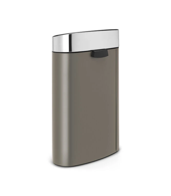 Brabantia Touch Bin New Afvalemmer, 40L Platinum/ Matt Steel 2 Brabantia Touch Bin New Afvalemmer, 40L Platinum/ Matt Steel - Afbeelding 2
