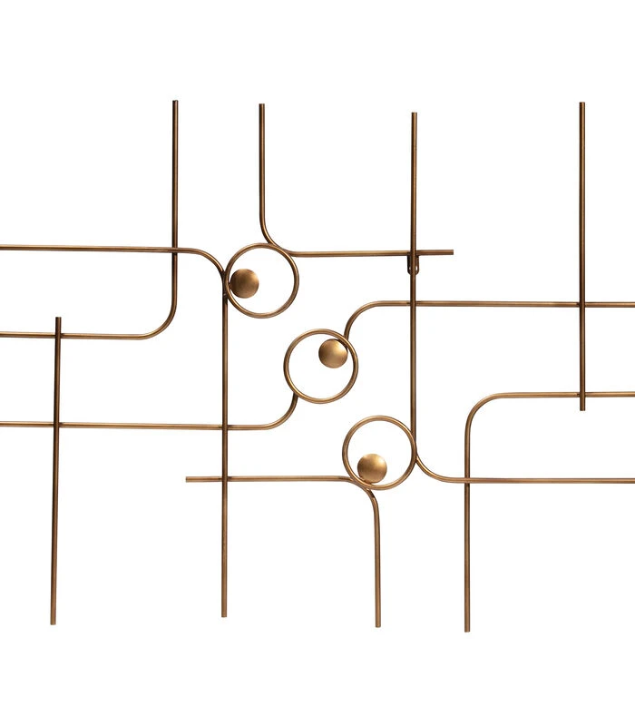 BePureHome Symphony Wanddeco - Metaal - Antique Brass - 70x140x3 1 BePureHome Symphony Wanddeco - Metaal - Antique Brass - 70x140x3