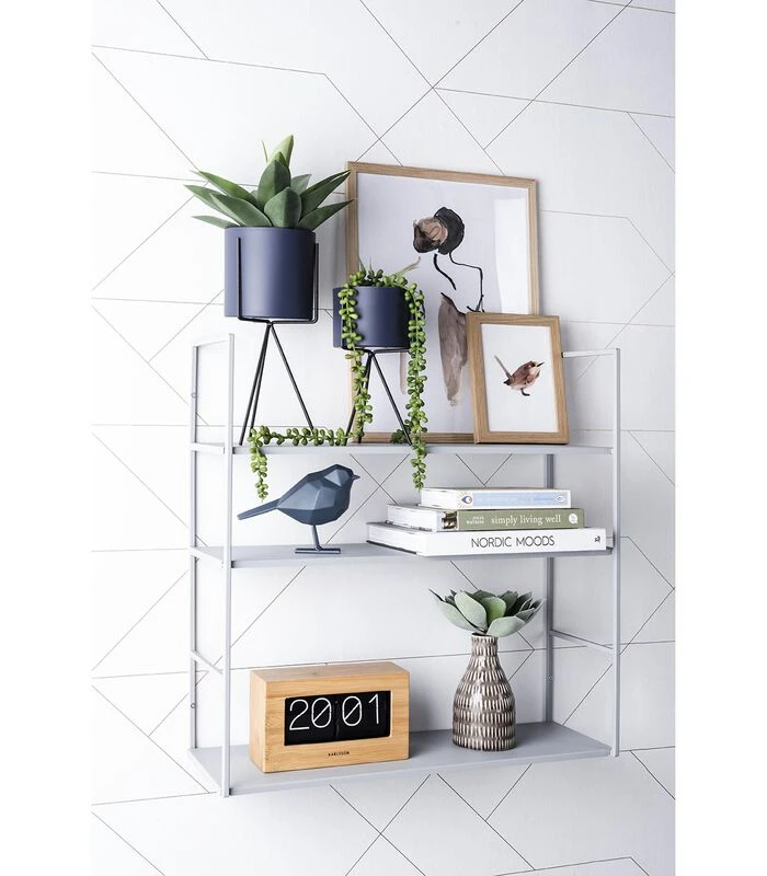 PRESENT TIME Wandrek Level - Metaal Mat Warm Grijs - 60x20x60cm 3 PRESENT TIME Wandrek Level - Metaal Mat Warm Grijs - 60x20x60cm - Afbeelding 3