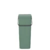 Brabantia Sort & Go Afvalemmer, 40 Liter - Fir Green