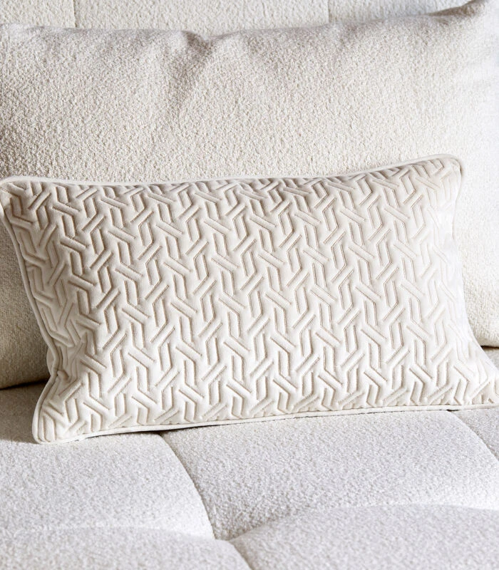 Kussenloop RM Corben White 50x30 - Polyester - (LxBxH) 30.0x50.0x1.0 Cm 2 Kussenloop RM Corben White 50x30 - Polyester - (LxBxH) 30.0x50.0x1.0 Cm - Afbeelding 2