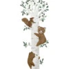 KHARU Muursticker Kinderkamer - Beren Klimmen In De Boom 49x127cm