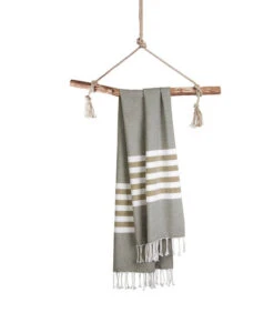 Fouta / Hamamdoek - Sunshade Happiness Legergroen