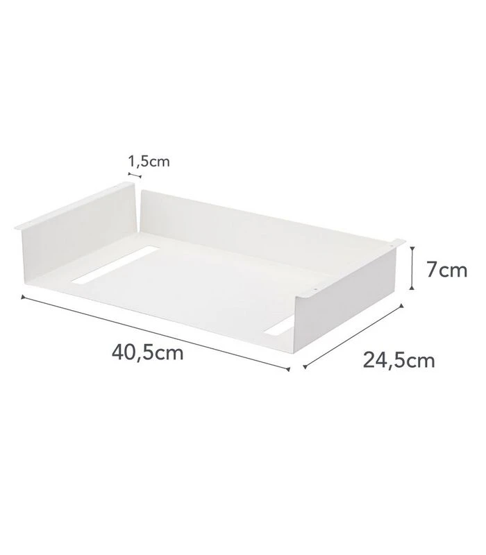 Yamazaki Under-table Shelf - Tower - White 5 Yamazaki Under-table Shelf - Tower - White - Afbeelding 5
