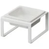 Yamazaki Pet Food Bowl Stand Single - Tower - White
