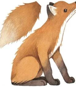 Muursticker Kinderkamer - Vintage Vos -Dagelijkse Boodschappen Winkel c6fe7faaa8104ae8b060579f9880341d