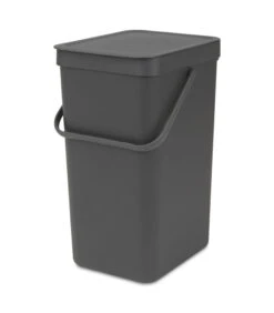 Brabantia Sort & Go Afvalemmer, 16 Liter - Grey
